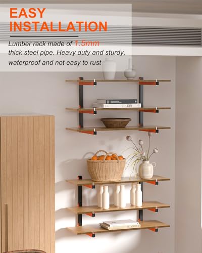 Lumber Storage Rack Wall (6 Count)