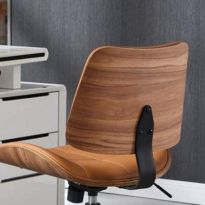 Home Office Desk Chair with Rubber Wheels