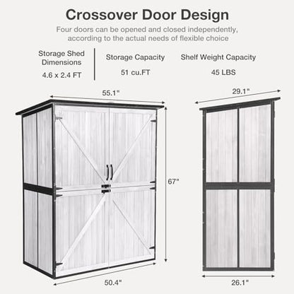 Outdoor Storage Shed with Floor