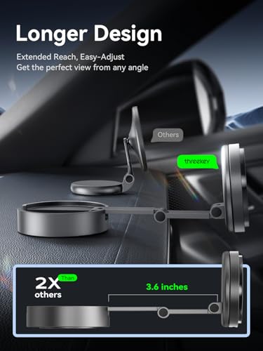 Magnetic Car Mount Charger Lite Qi2 25W Charging with Cooling Fan