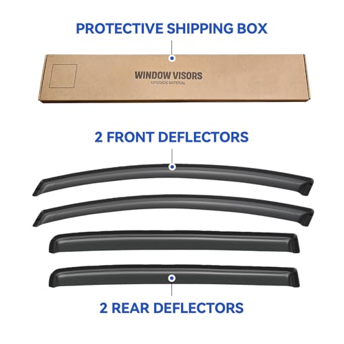 Window Visors Rain Guards for 2012 (4 Count)