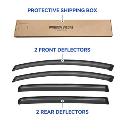 Window Visors Rain Guards for 2012 (4 Count)