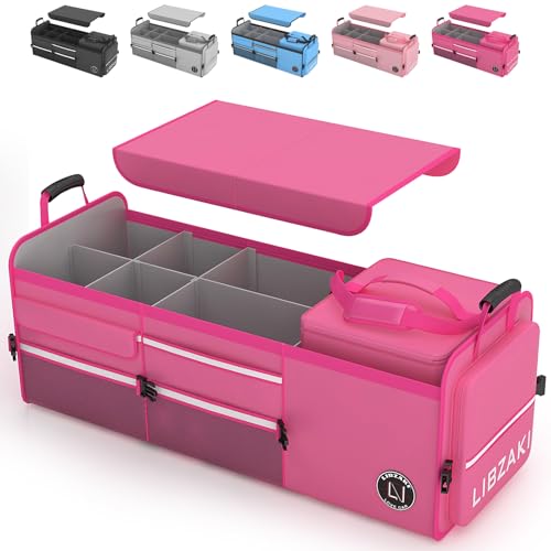 LIBZAKI Oversize 4 in 1 Car Trunk Storage Organizer