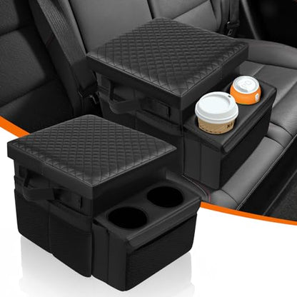 Car Seat Organizer with 2 Cup Holders