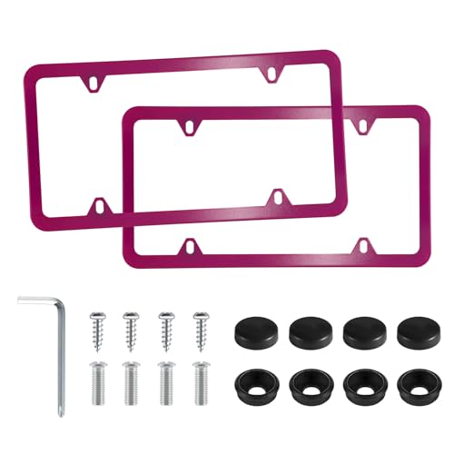 4 Holes Stainless Steel License Plate Frames