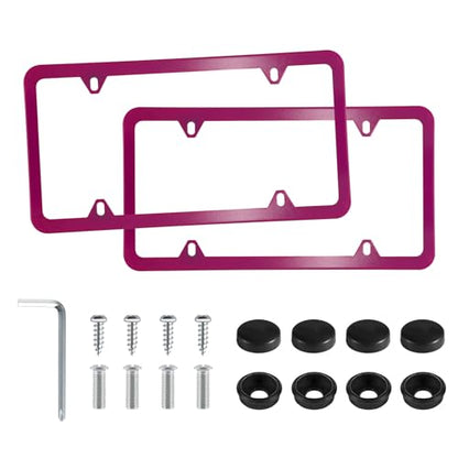 4 Holes Stainless Steel License Plate Frames