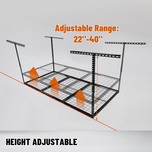 3x6 Overhead Garage Storage Rack Adjustable Ceiling Garage