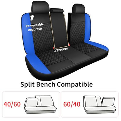 Faux Leather Full Set Car Seat Covers