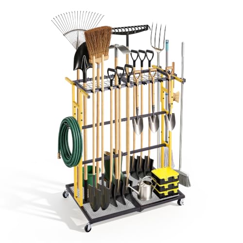 Garden Tool Organizer with Wheels