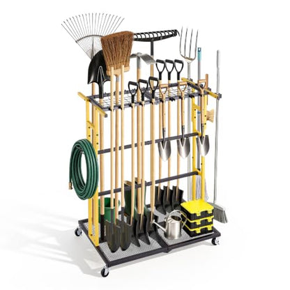 Garden Tool Organizer with Wheels