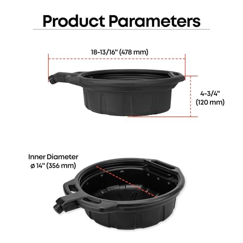2 Gallon Oil Drain Pan with Anti