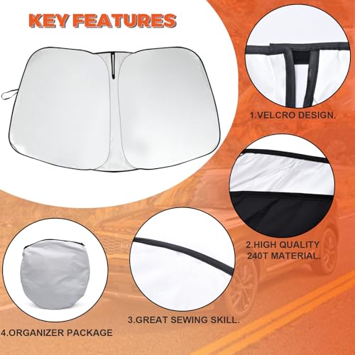 Foldable Front Windshield Sunshade fit for Nissan Rogue 2014