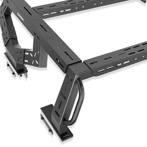 16.73" Bed Racks Truck Cargo Carrier with 2 LED Lights Compatible with Tacoma
