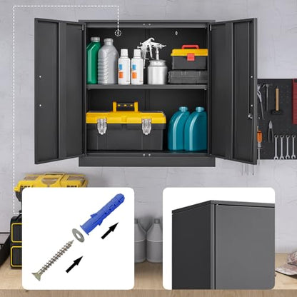 Metal Storage Cabinets with 2 Doors and Handle