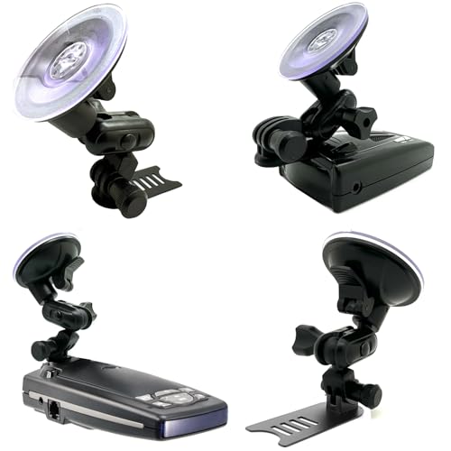 Ehnanced Dual Ball Joint Adjust Suction Cup Bracket Compatible for Escort Passport 9500ix