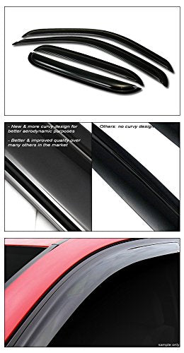 Topline Sun Rain Guard Vent Window Visors
