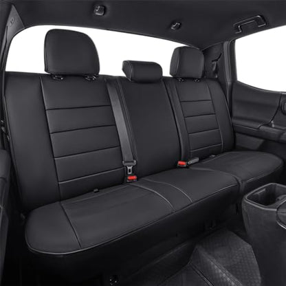 Custom Fit Tacoma Rear Car Seat Covers for Toyota Tacoma 2016 2017 2018 2019 2020 2021 2022 2023 Access Cab