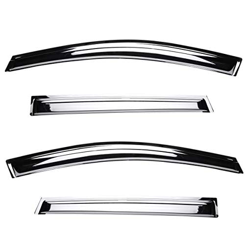Chrome Window Visors for 2015 (4 Count)