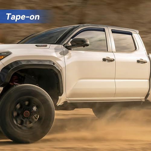 Window Visors Rain Guards for 2024 2025 2026 Toyota Tacoma Double