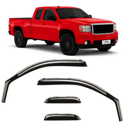 in Channel Extra Durable Rain Guards for Trucks GMC Sierra 2007