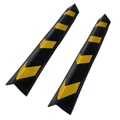 6 Pack 27" Rubber Corner Guard Protector for Parking Column Lot Garage Wall (6 Count)