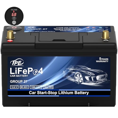 Car Start Stop Lithium Battery BCI GROUP 27 12V 80AH Car Battery with 1300CCA