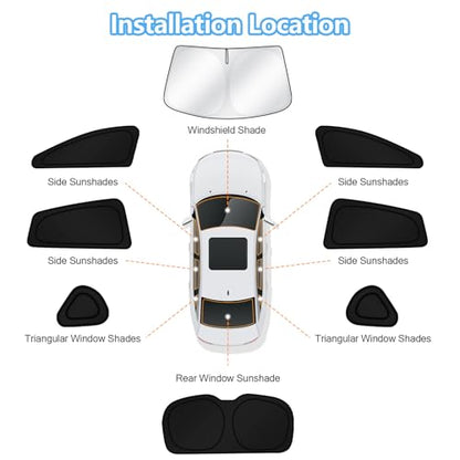 Car Window Shades for 2018 (8 Count)