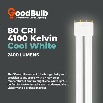 PLL36 841 36W 16.5" Twin Tube Compact Fluorescent Light Bulb 4 (10 Count)