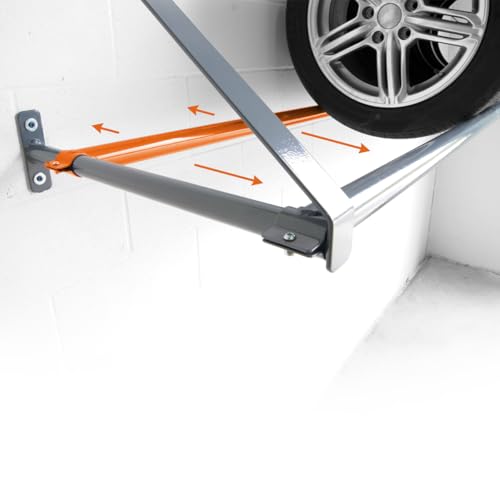 Wall mount tire rack