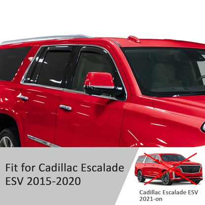in Channel Extra Durable Rain Guards for Cadillac Escalade ESV 2015