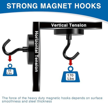 Magnetic Hooks Heavy Duty (12 Count)