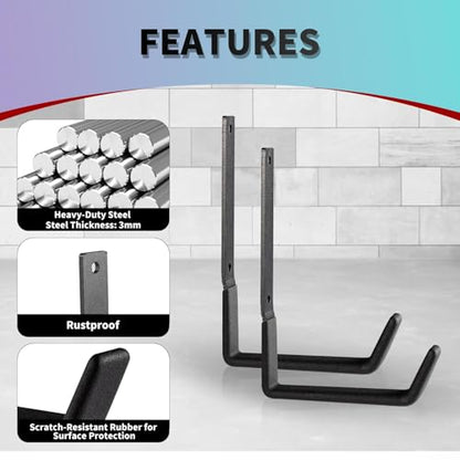 Heavy Duty Steel Hooks (12 Count)