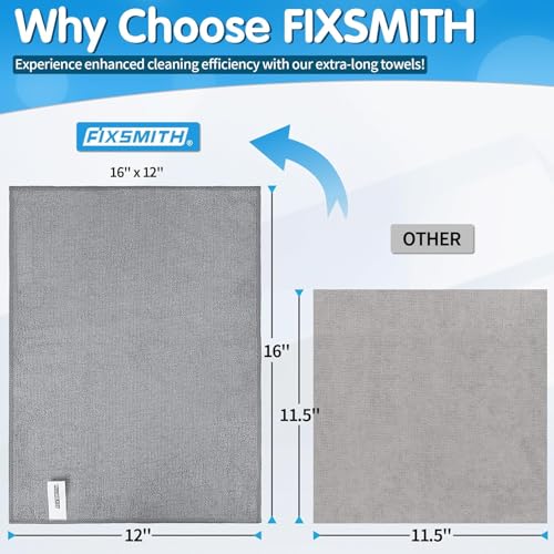 Grey Microfiber Cleaning Cloth (24 Count)