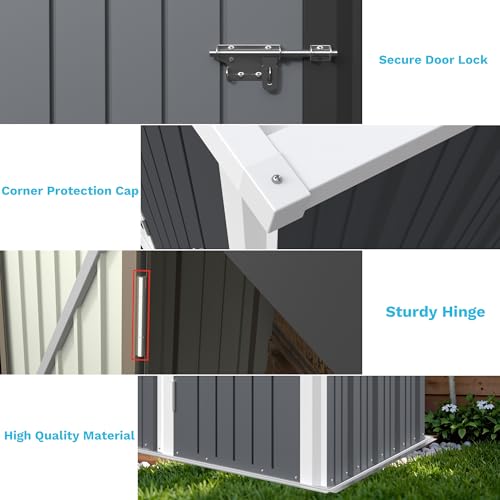 Outdoor Storage Shed 5 x 3 ft. Utility Tool Shed