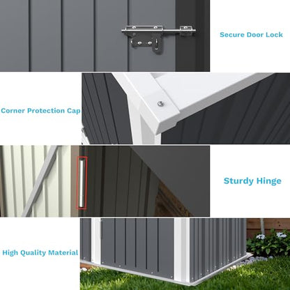 Outdoor Storage Shed 5 x 3 ft. Utility Tool Shed