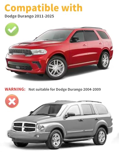 in Channel Window Visors Rain Guards for Dodge Durango 2011 (4 Count)