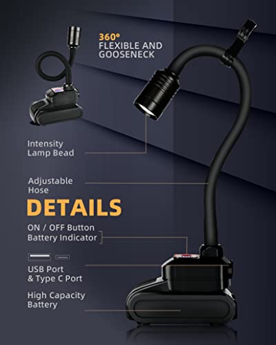 Rechargeable Gooseneck Work Light