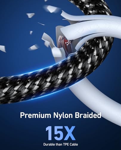iPhone Charging Cable [MFi Certified] Long USB A Lightning Cable 10FT 3Pack (30 Foot)