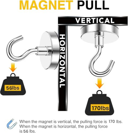 Magnetic Hooks 10pcs 170lbs Cruise Essentials 2026 Magnet Hook (10 Count)