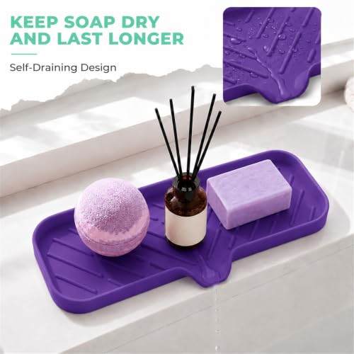 Silicone Soap Dish with Drain Spout