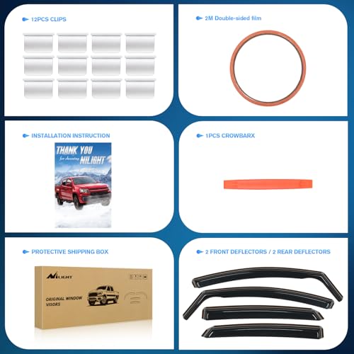 Vent Window Visors for Ford Fusion 2013 (4 Count)