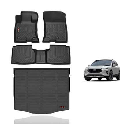 Floor Mats & Cargo Liner for 2026 2025 2024 2023 2022 2021 2020 Ford Escape Hybrid All Weather Car Mats Cargo Mat Trunk Mat Ford Escape Floor Mats Accessories