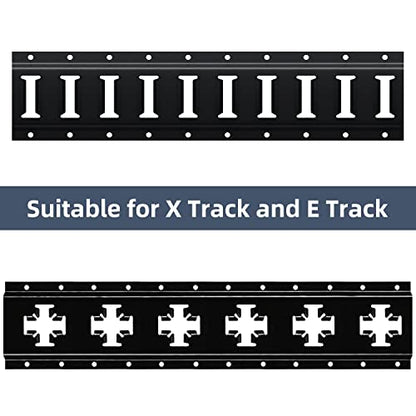 12PCS E Track J Hooks Heavy Duty E Track X Track Steel Hanger (12 Count)