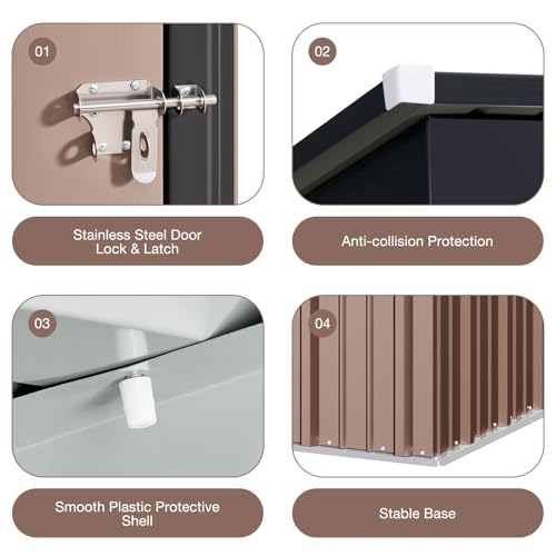 4.9x2.9 FT Outdoor Storage Shed