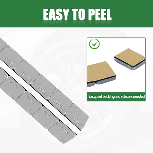 0.5 Oz Stick on Wheel Weights（144pcs (72 Ounce)