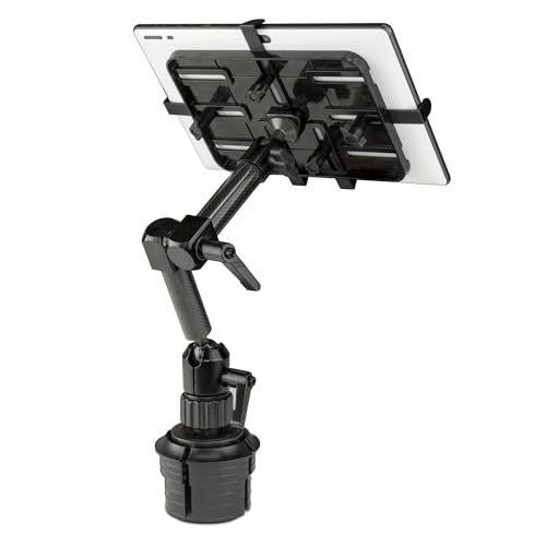 Carbon Fiber Cup Holder Tablet Mount Tablet Holder for Car Truck SUV