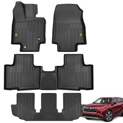 JustFit™ 3D All Weather Floor Mats for Toyota Highlander 2020