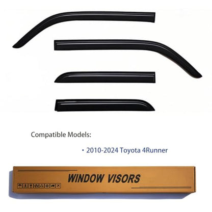 Window Visors Rain Guards Compatible with 2010 (4 Count)