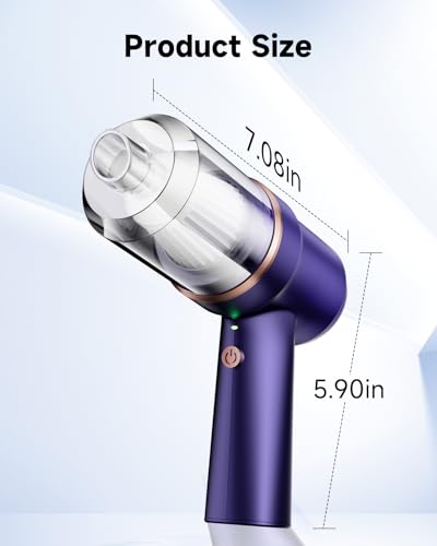 Mini Vacuum Cleaner Cordless with LED Light