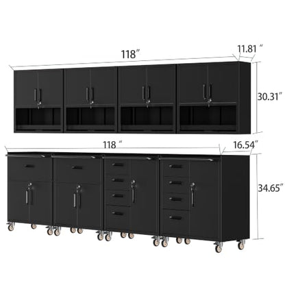 Garage Storage Cabinet System